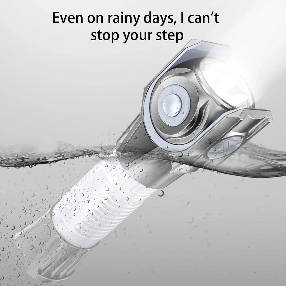 360° Rotating Rechargeable LED Flashlight