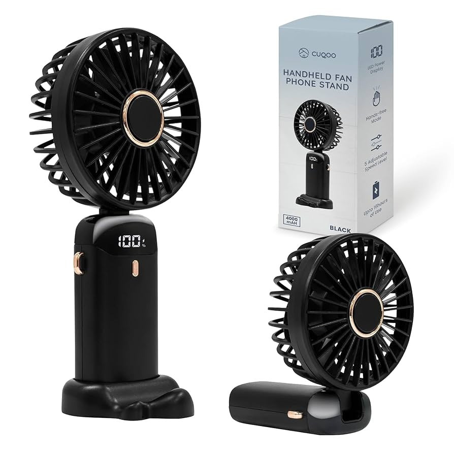 5-in-1 Portable Mini Fan – USB-C Rechargeable