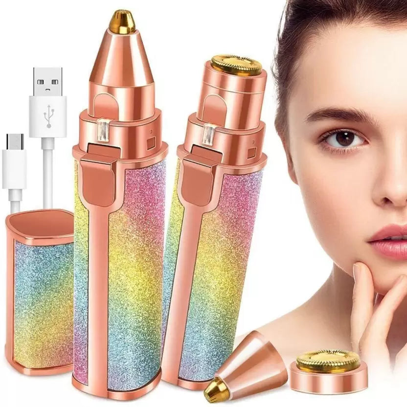 Flawless 2-in-1 Eyebrow Trimmer – USB Rechargeable