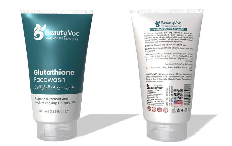 Glutathione Facewash 100 ml - Brightening Facial Cleanser, Skin whitening, Youthful Skin